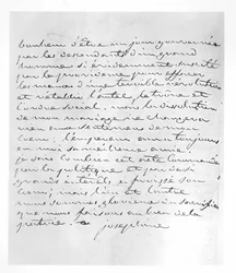 Brief von Kaiserin Josephine, in dem sie der Annullierung ihrer Ehe mit Napoleon zustimmt, 1809
